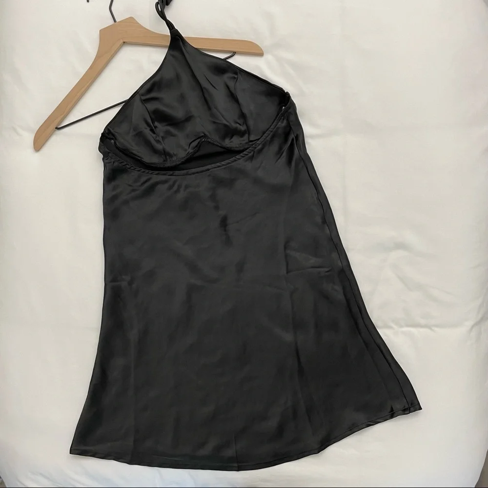 NEW PRINCESS POLLY Halter Satin Dress - Picture 3 of 5